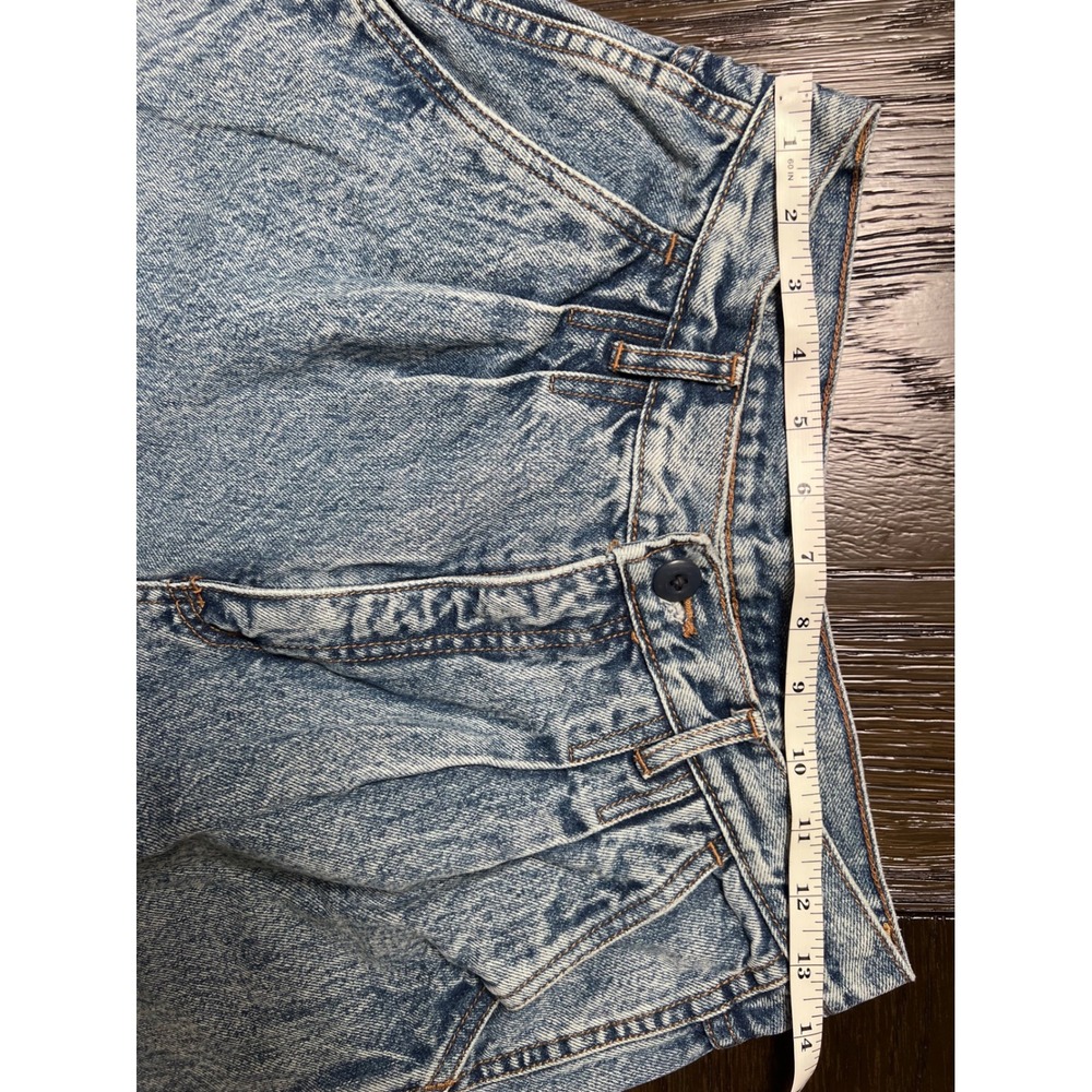 VTG Bill Blass Jeans Womens 12 Blue Pleated High Waist Acid Wash Denim 90s Mom - Picture 11 of 14